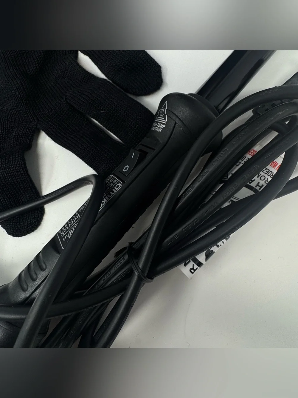 Amika: pro-series tourmaline curler 19mm. Never used. Comes with heat glove.